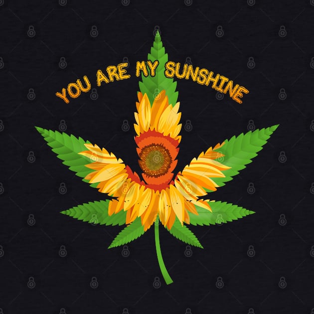 Weed Sunflower Marijuana 420 by rebuffquagga